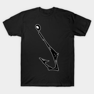 Dark and Gritty Fish Hook T-Shirt